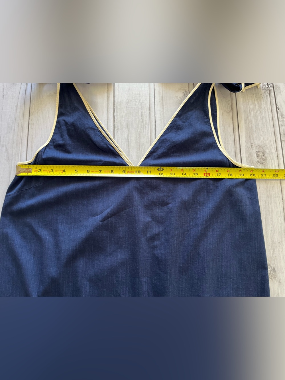 Women’s Anthropologie blue Wave embroidered sequined sleeveless mini dress.Large - Picture 12 of 15